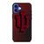INDIANA HOOSIERS CARBON LOGO iPhone 16 Case Cover