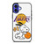 LOS ANGELES LAKERS SNOOPY BASKETBALL iPhone 16 Case Cover