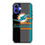 MIAMI DOLPHINS NFL FOOTBALL LOGO iPhone 16 Case Cover MIAMI DOLPHINS NFL FOOTBALL LOGO iPhone 16 Case Cover