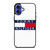 TOMMY HILFIGER WHITE LOGO iPhone 16 Case Cover TOMMY HILFIGER WHITE LOGO iPhone 16 Case Cover