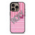 ROXY PINK STRIPE EMBLEM iPhone 16 Pro Case Cover