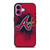 ATLANTA BRAVES BRUSHED SYMBOL iPhone 16 Plus Case Cover