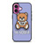 MOSCHINO TOY LOGO PURPLE iPhone 16 Plus Case Cover MOSCHINO TOY LOGO PURPLE iPhone 16 Plus Case Cover