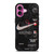 NIKE OFF WHITE FLORAL LOGO iPhone 16 Plus Case Cover NIKE OFF WHITE FLORAL LOGO iPhone 16 Plus Case Cover