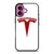 TESLA RED EMBLEM iPhone 16 Plus Case Cover