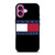TOMMY HILFIGER BLACK LOGO iPhone 16 Plus Case Cover