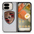 PORSCHE SILVER METAL EMBLEM Google Pixel 9 Pro Fold Case Cover
