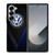 VW VOLKSWAGEN BLUE CARBON EMBLEM Samsung Galaxy Z Fold 6 Case Cover