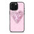 LOUIS VUITTON LOGO PINK HEART DIAMOND iPhone 16 Pro Max Case Cover