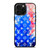 LOUIS VUITTON LV LOGO PATTERN BLUE RED iPhone 16 Pro Max Case Cover