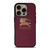 BURBERRY LOGO RED PATTERN iPhone 16 Pro Case Cover