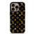 LOUIS VUITTON LV LOGO GOLD BLACK iPhone 16 Pro Case Cover LOUIS VUITTON LV LOGO GOLD BLACK iPhone 16 Pro Case Cover