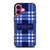 BURBERRY LONDON LOGO BLUE iPhone 16 Plus Case Cover