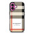 BURBERRY LONDON PATTERN LOGO iPhone 16 Plus Case Cover