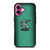 CALVIN CLEIN CK LOGO GREEN iPhone 16 Plus Case Cover