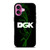 DGK SKATEBOARDING GREEN SMOKE iPhone 16 Plus Case Cover