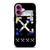 OFF WHITE ABSTRACT ART LOGO iPhone 16 Plus Case Cover OFF WHITE ABSTRACT ART LOGO iPhone 16 Plus Case Cover