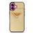 PRADA LOGO GOLD iPhone 16 Plus Case Cover