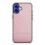 BURBERRY LOGO ON PINK LEATHER iPhone 16 Case Cover