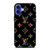 LOUIS VUITTON LOGO LV BLACK COLOR MIX iPhone 16 Case Cover LOUIS VUITTON LOGO LV BLACK COLOR MIX iPhone 16 Case Cover