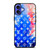 LOUIS VUITTON LV LOGO PATTERN BLUE RED iPhone 16 Case Cover LOUIS VUITTON LV LOGO PATTERN BLUE RED iPhone 16 Case Cover