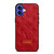 LOUIS VUITTON LV LOGO RED LEATHER iPhone 16 Case Cover LOUIS VUITTON LV LOGO RED LEATHER iPhone 16 Case Cover