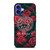 VERSACE RED ROSE iPhone 16 Case Cover