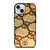 BROWN GUCCI LOGO PATTERN ART iPhone 15 Case Cover