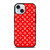 LOUIS VUITTON LV LOGO RED PATTERN iPhone 15 Case Cover