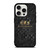 BALENCIAGA PARIS LOGO BLACK GOLD iPhone 15 Pro Case Cover