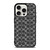 COACH BLACK GREY PATTERN LOGO iPhone 15 Pro Case Cover