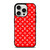 LOUIS VUITTON LV LOGO RED PATTERN iPhone 15 Pro Case Cover