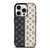 LOUIS VUITTON PATTERN BLACK AND WHITE iPhone 15 Pro Case Cover