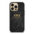 BALENCIAGA PARIS LOGO BLACK GOLD iPhone 14 Pro Max Case Cover