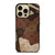 LOUIS VUITTON LV LOGO CAMO LEATHER iPhone 14 Pro Max Case Cover