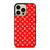 LOUIS VUITTON LV LOGO RED PATTERN iPhone 14 Pro Max Case Cover