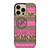 MICHAEL KORS PINK STRIP LOGO iPhone 14 Pro Max Case Cover