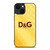 DOLCE AND GABBANA D&G GOLD LOGO iPhone 14 Plus Case Cover