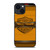 HARLEY DAVIDSON MOTORCYCLES LOGO YELLOW iPhone 14 Plus Case Cover
