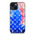 LOUIS VUITTON LV LOGO PATTERN BLUE RED iPhone 14 Plus Case Cover