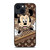 LOUIS VUITTON LV ZIPPER BROWN X MINNIE MOUSE DISNEY iPhone 14 Plus Case Cover