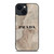 PRADA LOGO ICON ON MARBLE iPhone 14 Plus Case Cover