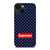 SUPREME FLORAL POLKADOTS iPhone 14 Plus Case Cover