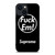 SUPREME FUCK EM BLACK iPhone 14 Plus Case Cover