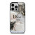 CHRISTIAN DIOR LOGO ICON ON MARBLE iPhone 14 Pro Case Cover