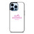 HERMES PARIS PINK LOGO iPhone 13 Pro Max Case Cover