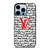 LV LOUIS VUITTON PARIS PATTERN LOGO RED WHITE iPhone 13 Pro Max Case Cover