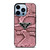 PRADA MILANO LOGO PINK SNAKE TEXTURE iPhone 13 Pro Max Case Cover