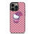 HELLO KITTY GUCCI PINK PATTERN LOGO iPhone 13 Pro Case Cover