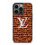 LOUIS VUITTON LV PARIS PATTERN LOGO BROWN iPhone 13 Pro Case Cover